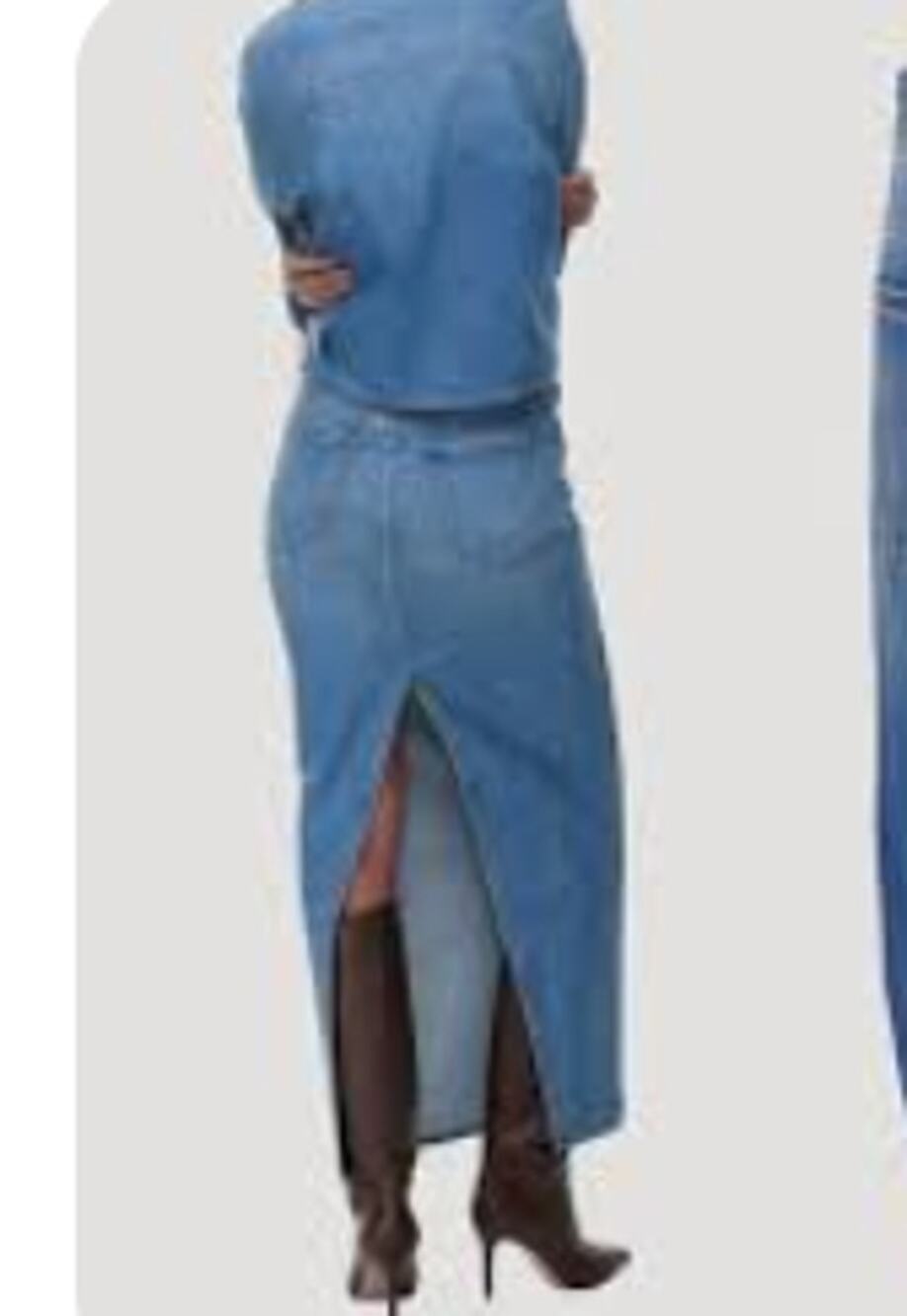 Artzia Denim Forum 90's Pencil Maxi Denim Skirt sz 26(2)
